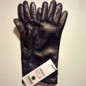 Ugg navy leather gloves